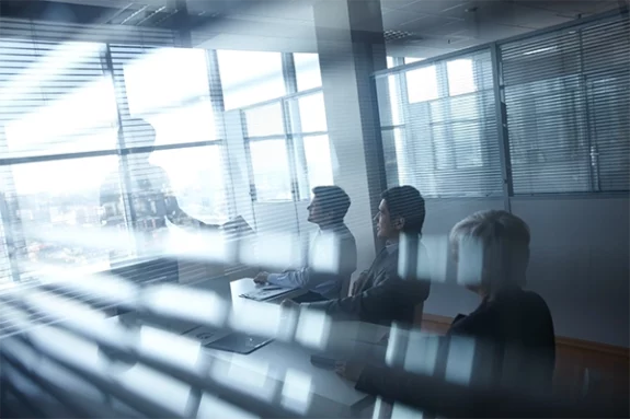 Four People In Meeting